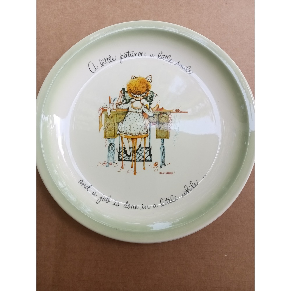 Vintage Holly Hobbie Collector Plate 1972 porcelain plate cottagecore grandmacor
